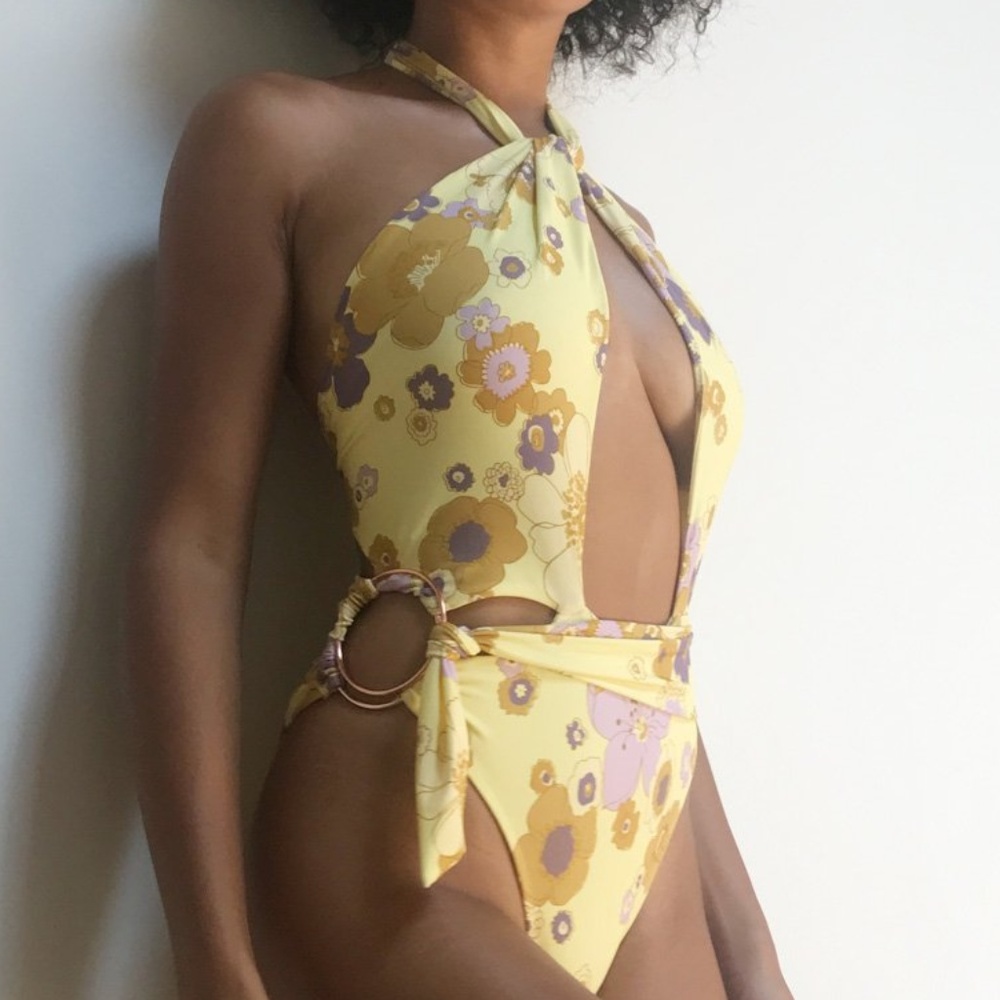 NWOT For Love & Lemons Havana One Piece in Citrus
